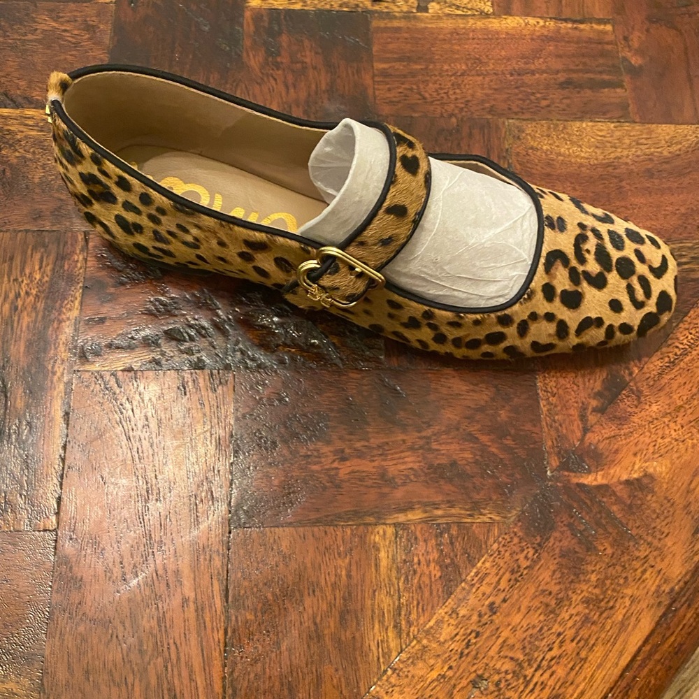 Sam Edelman leopard Michaela Mary Jane flat size 6.5